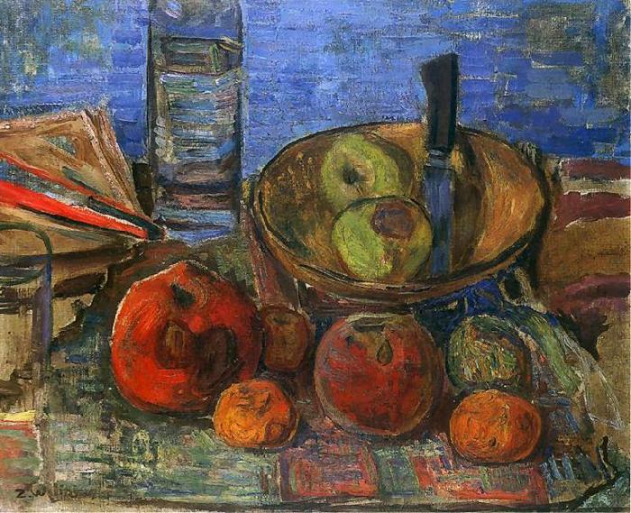 Zygmunt Waliszewski Still life with apples. Spain oil painting art